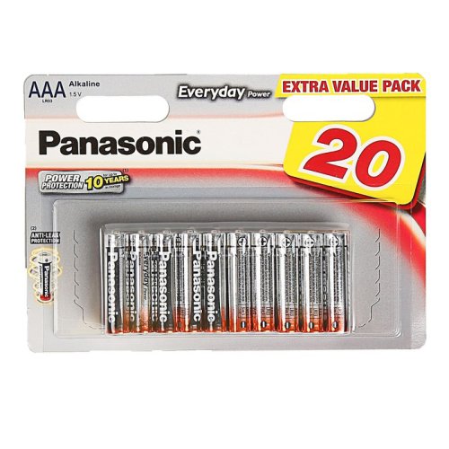 Батарейка алкалиновая Panasonic Everyday,  AAA, LR6-20BL фото в интернет-магазине Аль-Калям