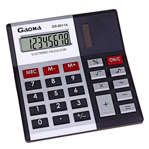 Калькулятор настольный двойное питание, 8 разрядный (649368) фото в интернет-магазине Аль-Калям