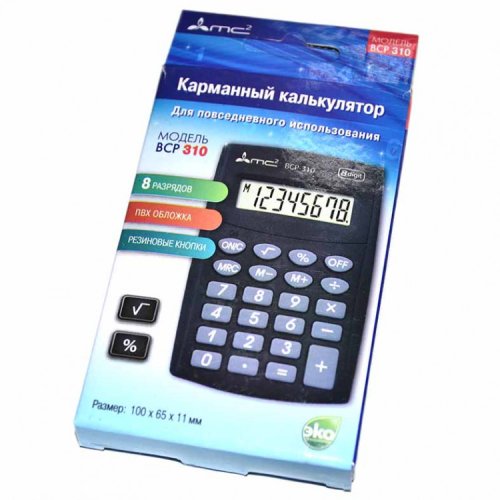 Калькулятор карманный ВСР-310 МС2 фото в интернет-магазине Аль-Калям