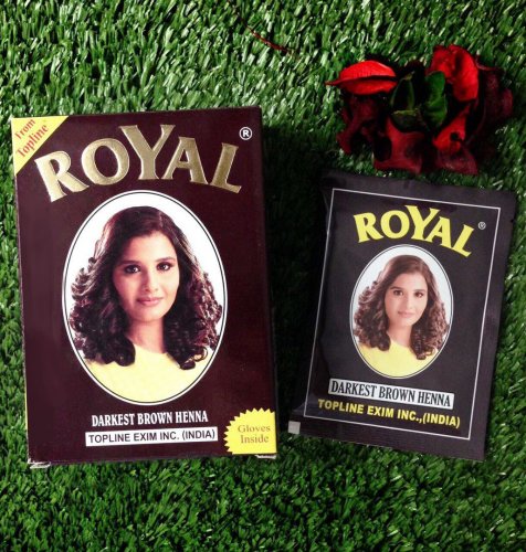 Хна "Royal" темно-коричневая 6 пак. по 10 гр фото в интернет-магазине Аль-Калям