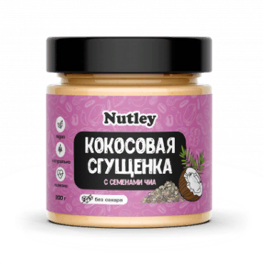 Сгущенка кокосовая с семенами чиа (200гр) фото в интернет-магазине Аль-Калям