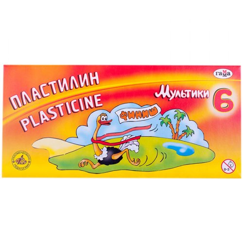Пластилин 6цв 280015 Мультики Гамма фото в интернет-магазине Аль-Калям