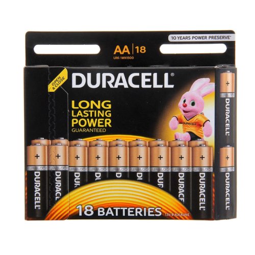 Алкалиновая батарейка Duracell AA, LR6-18BL фото в интернет-магазине Аль-Калям