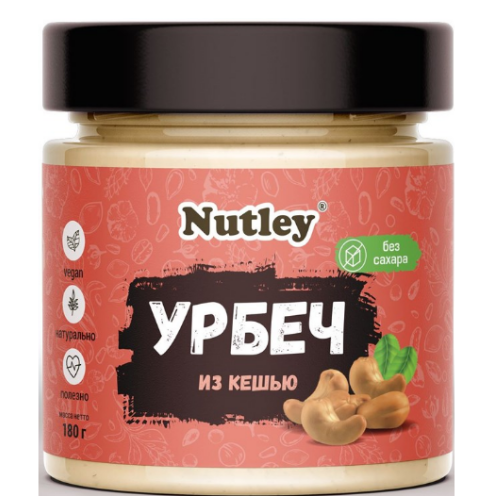 Урбеч Nutlei из кешью (180гр) фото в интернет-магазине Аль-Калям
